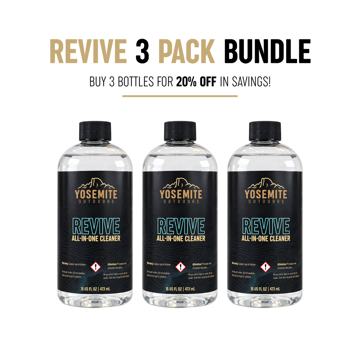 Revive 3-Pack Fishing Gear Cleaner